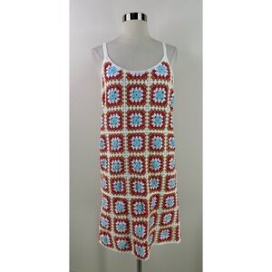 Willow & Wind Crochet Spaghetti Strap Mini Dress